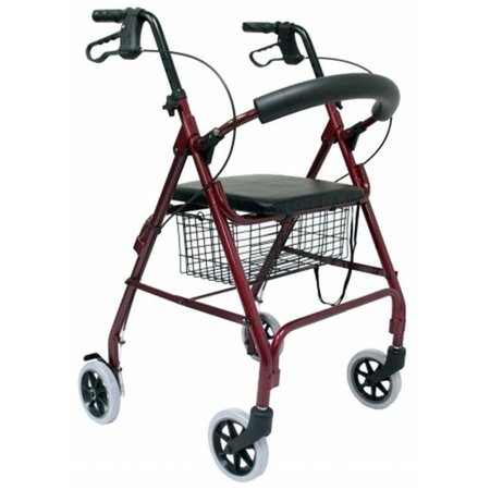 KARMAN HEALTHCARE Karman Healthcare R-4600-BD 4 wheel Rollator-Burgundy R-4600-BD